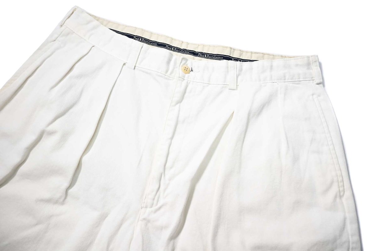 画像2: 90-00s Used Polo Ralph Lauren Tyler Shorts White (2)