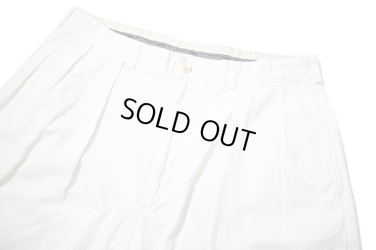 画像2: 90-00s Used Polo Ralph Lauren Tyler Shorts White (2)