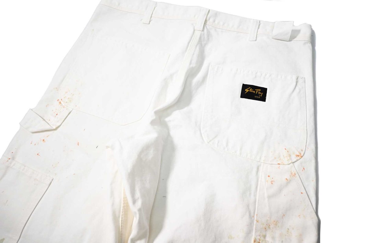 画像6: Used Stan Ray Painted Painter Pants White made in USA (6)
