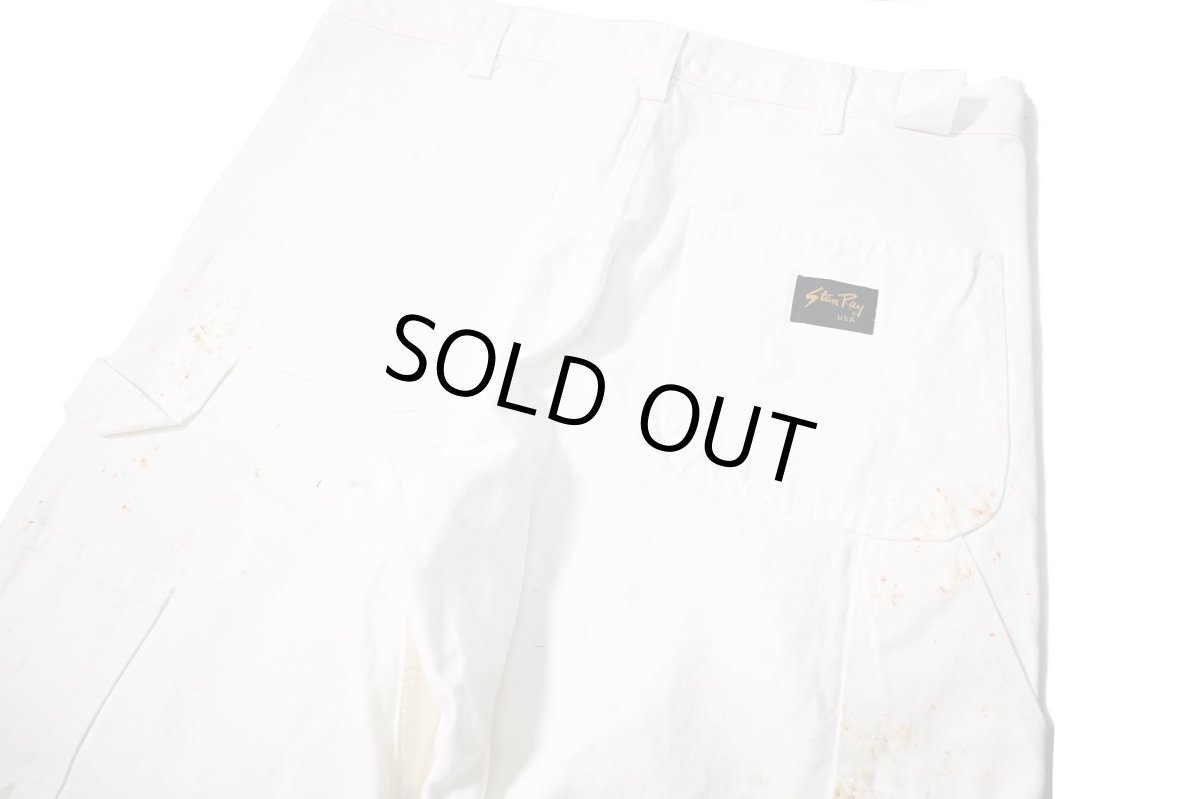 画像6: Used Stan Ray Painted Painter Pants White made in USA (6)