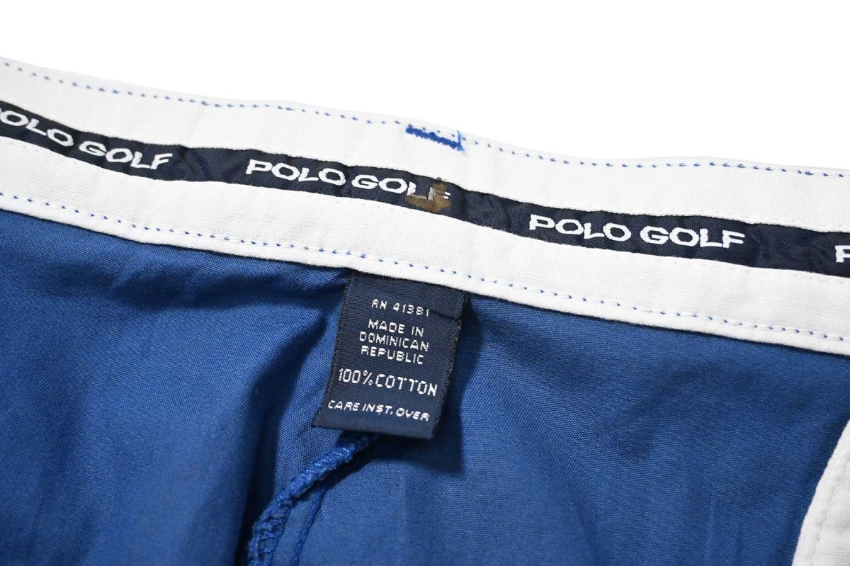 画像6: 90-00s Deadstock Polo Golf Classic Golf Shorts Blue (6)