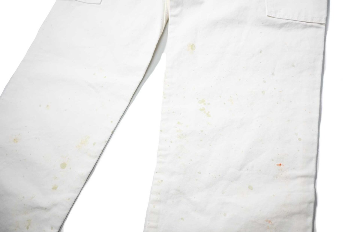 画像5: Used Stan Ray Painted Painter Pants White made in USA (5)