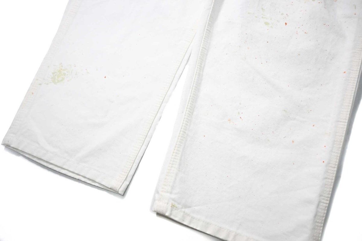 画像3: Used Stan Ray Painted Painter Pants White made in USA (3)