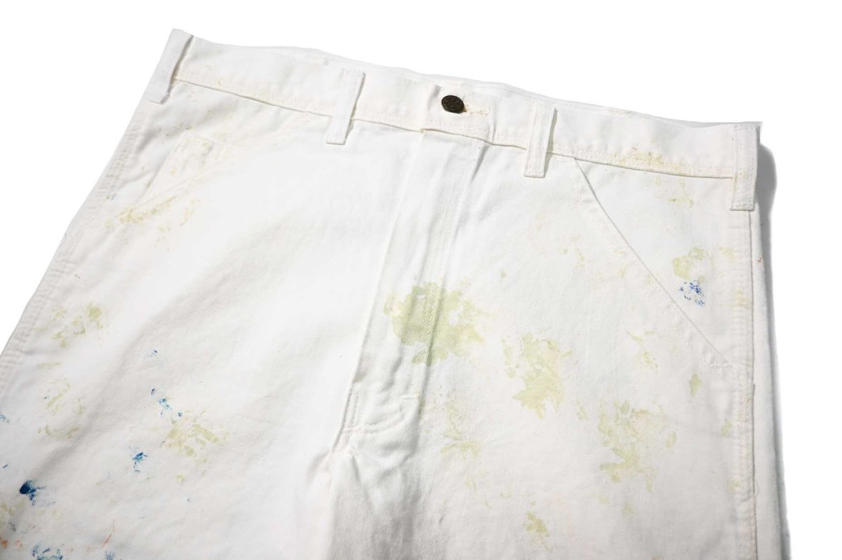 画像2: Used Stan Ray Painted Painter Pants White made in USA (2)