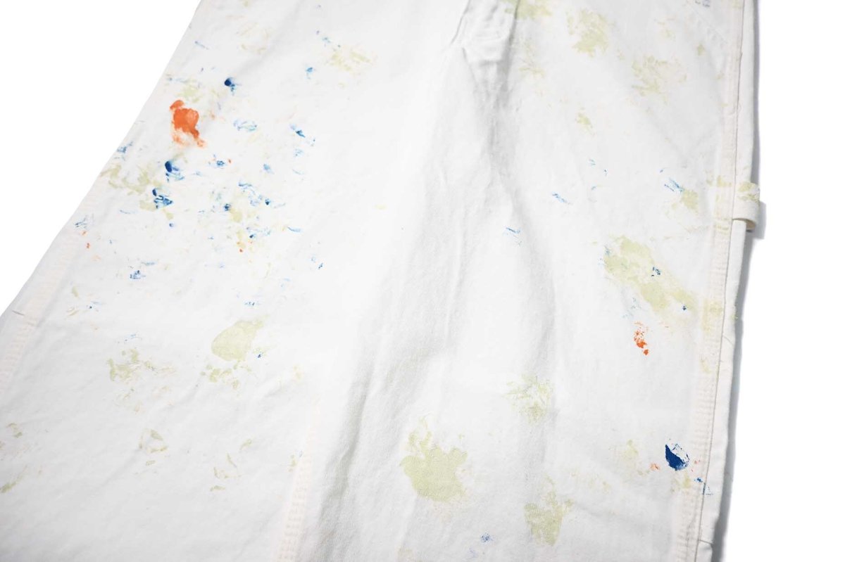 画像4: Used Stan Ray Painted Painter Pants White made in USA (4)