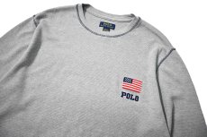 画像2: Used Polo Ralph Lauren L/S Thermal Grey (2)