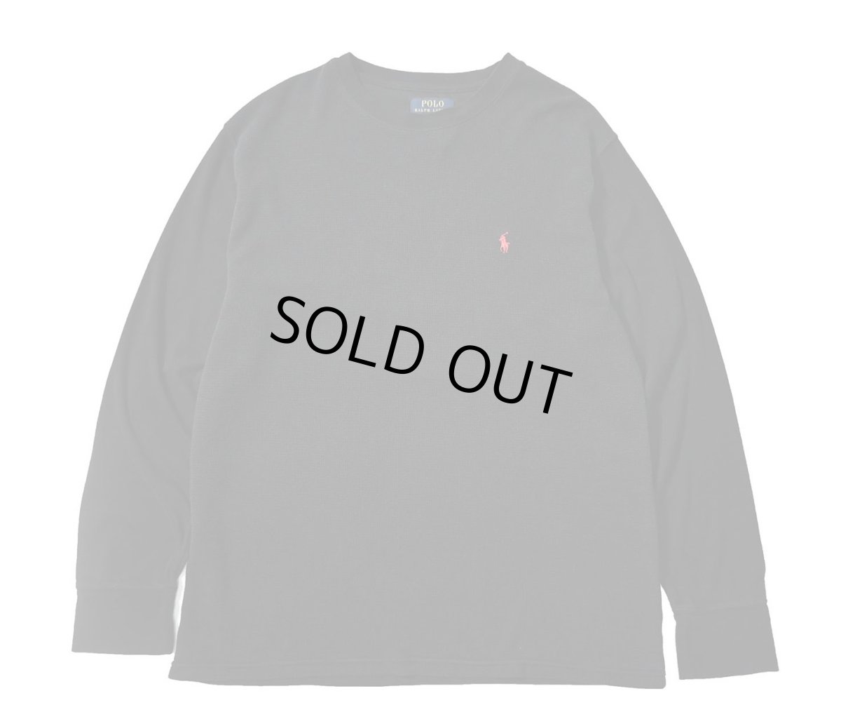 画像1: Used Polo Ralph Lauren L/S Thermal Black (1)