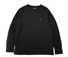 画像1: Used Polo Ralph Lauren L/S Thermal Black (1)