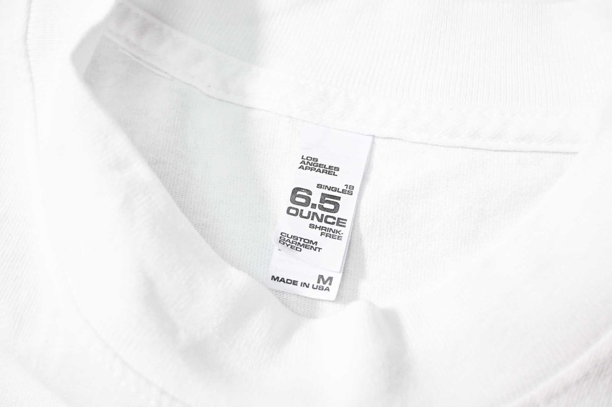 画像3: Los Angeles Apparel Garment Dye Damaged S/S Tee White (3)
