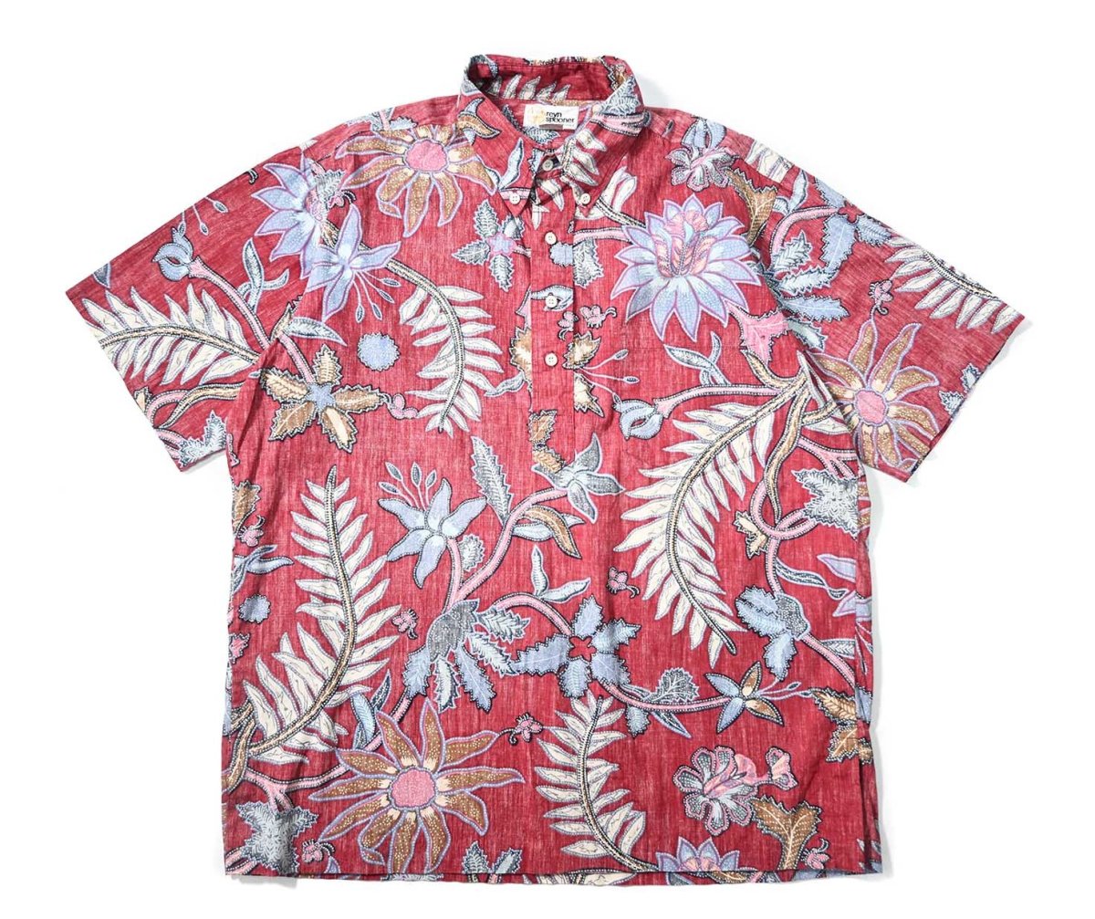 画像1: 70s Used Reyn Spooner Pullover Cotton Hawaiian Shirt (1)