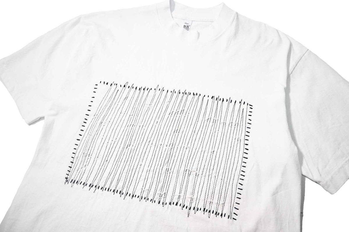 画像2: Los Angeles Apparel Garment Dye Damaged S/S Tee White (2)