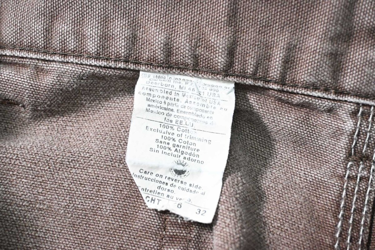 画像6: 02' Used Carhartt Duck Cut Off Shorts (6)