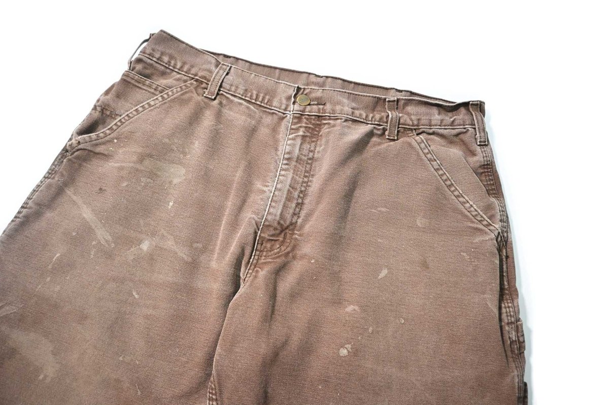 画像2: 02' Used Carhartt Duck Cut Off Shorts (2)