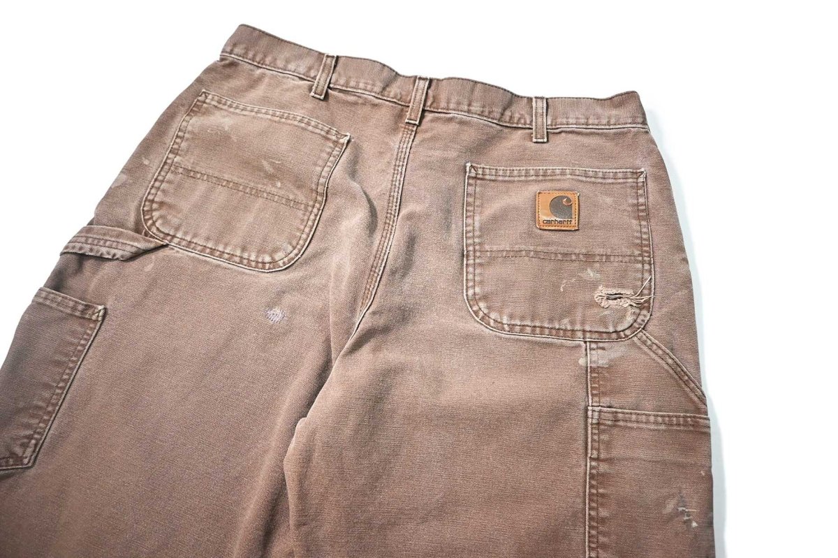 画像4: 02' Used Carhartt Duck Cut Off Shorts (4)