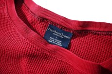 画像4: Used Polo Ralph Lauren L/S Thermal Burgundy (4)