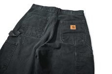 画像5: 00-10s Used Carhartt Duck Carpenter Pants Black カーハート (5)