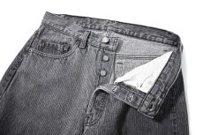 画像6: 86' Used Levi's 501 Denim Pants Stripe Black made in USA (6)