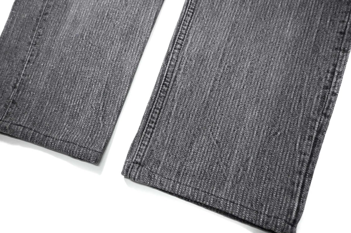 画像3: 86' Used Levi's 501 Denim Pants Stripe Black made in USA (3)