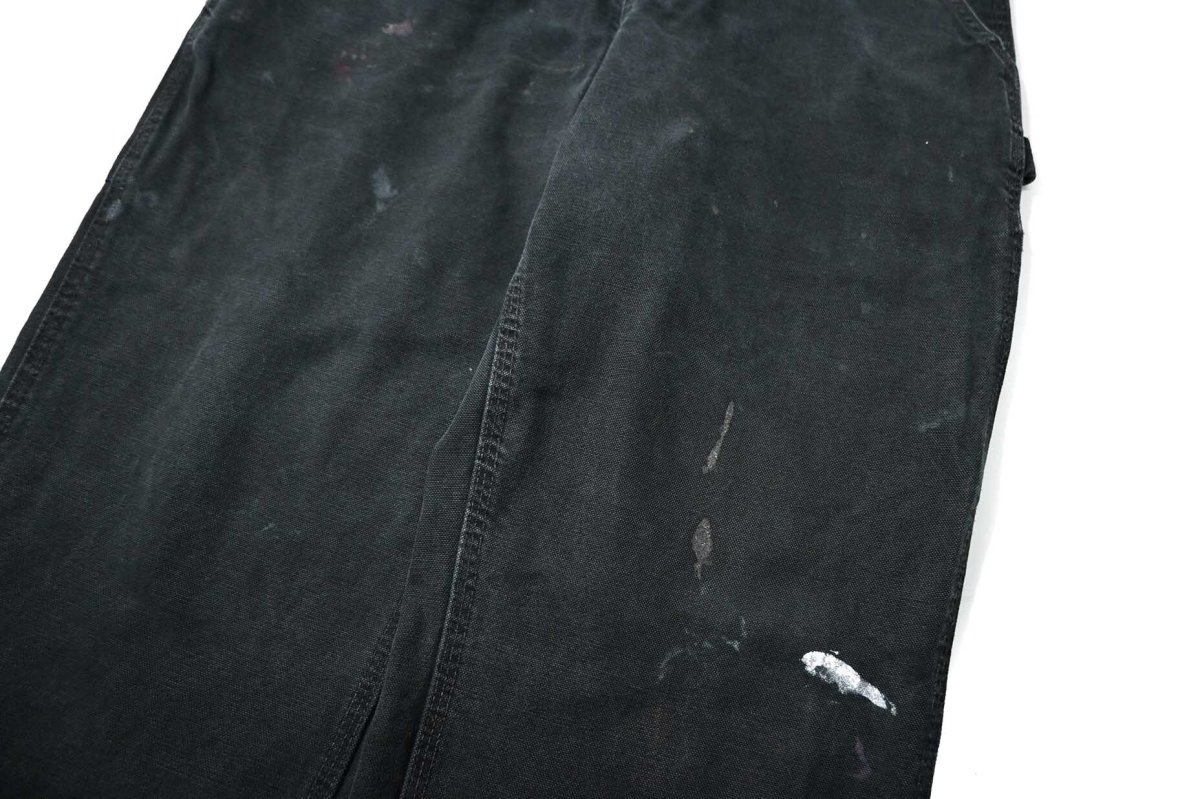画像4: 00-10s Used Carhartt Duck Carpenter Pants Black カーハート (4)