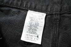 画像7: 19' Used Carhartt Duck Double Knee Carpenter Pants Black カーハート (7)