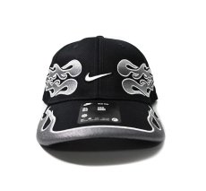 画像1: Nike Club Structured OG Flame Cap Black (1)