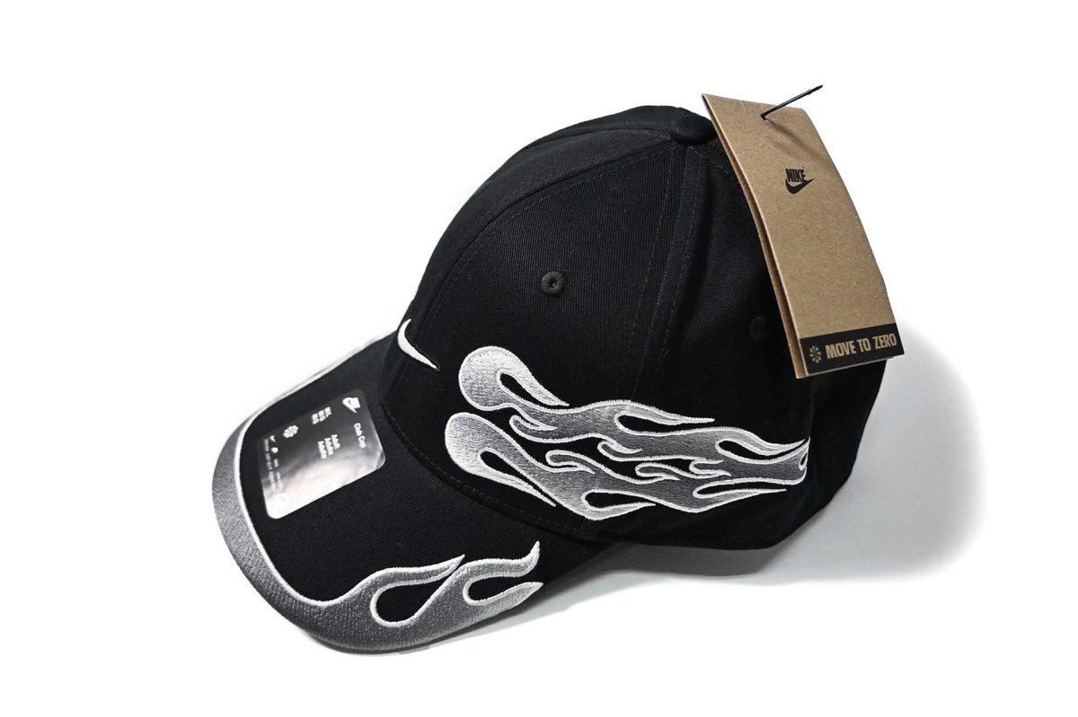 画像2: Nike Club Structured OG Flame Cap Black (2)