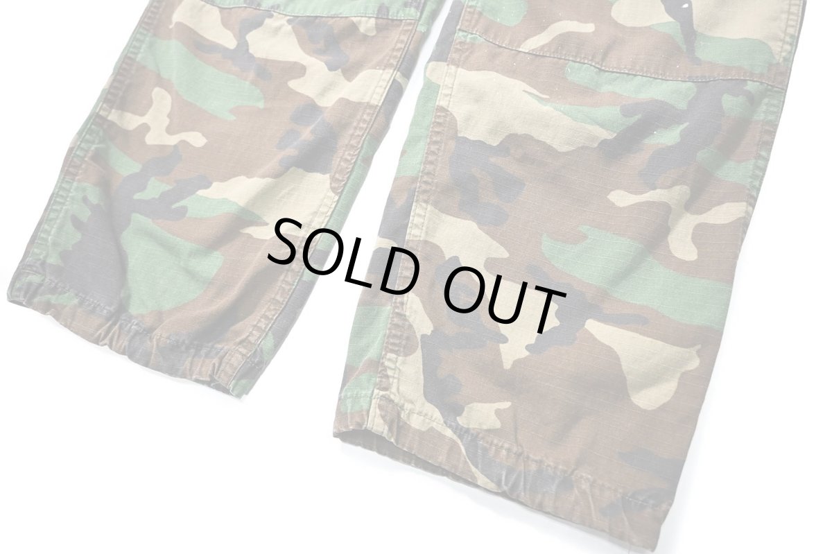 画像3: 85' Used Us Military Painted Ripstop Combat Trouser Woodland Camo (3)