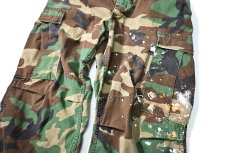 画像4: 85' Used Us Military Painted Ripstop Combat Trouser Woodland Camo (4)
