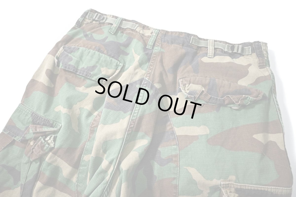 画像5: 85' Used Us Military Painted Ripstop Combat Trouser Woodland Camo (5)