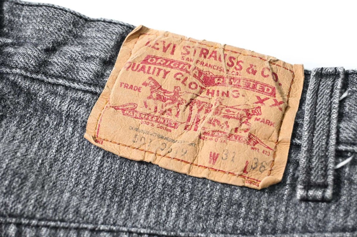 画像5: 86' Used Levi's 501 Denim Pants Stripe Black made in USA (5)
