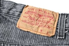 画像5: 86' Used Levi's 501 Denim Pants Stripe Black made in USA (5)