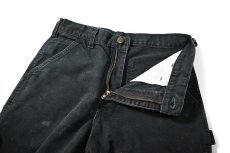 画像6: 00-10s Used Carhartt Duck Carpenter Pants Black カーハート (6)
