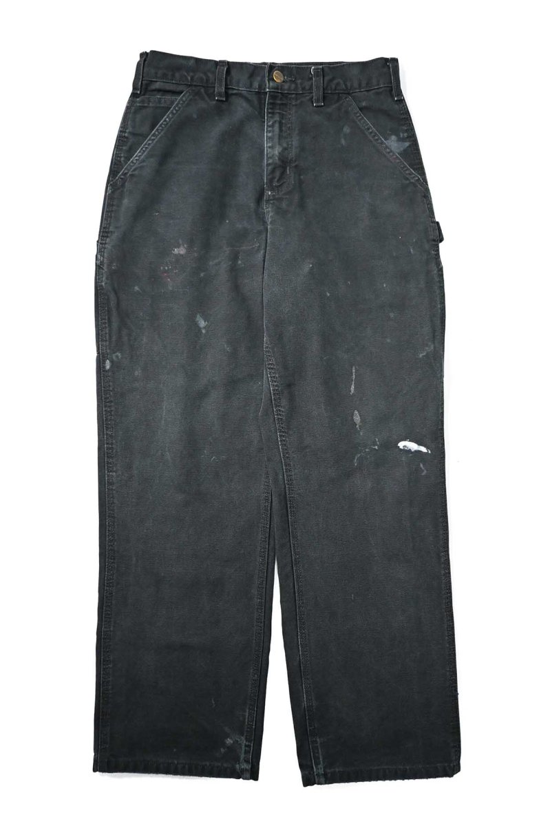 画像1: 00-10s Used Carhartt Duck Carpenter Pants Black カーハート (1)