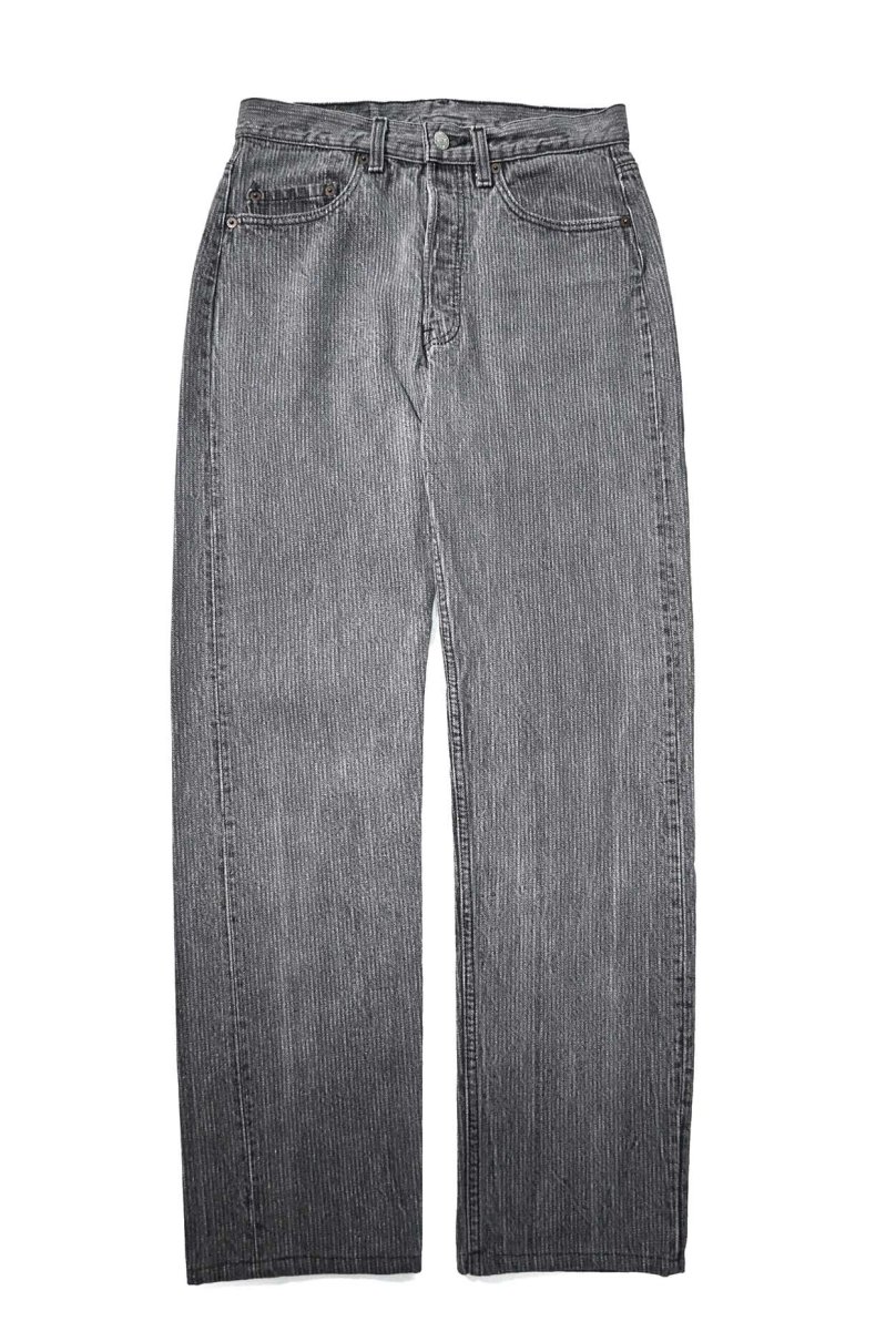 画像1: 86' Used Levi's 501 Denim Pants Stripe Black made in USA (1)