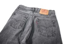 画像4: 86' Used Levi's 501 Denim Pants Stripe Black made in USA (4)
