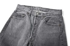 画像2: 86' Used Levi's 501 Denim Pants Stripe Black made in USA (2)