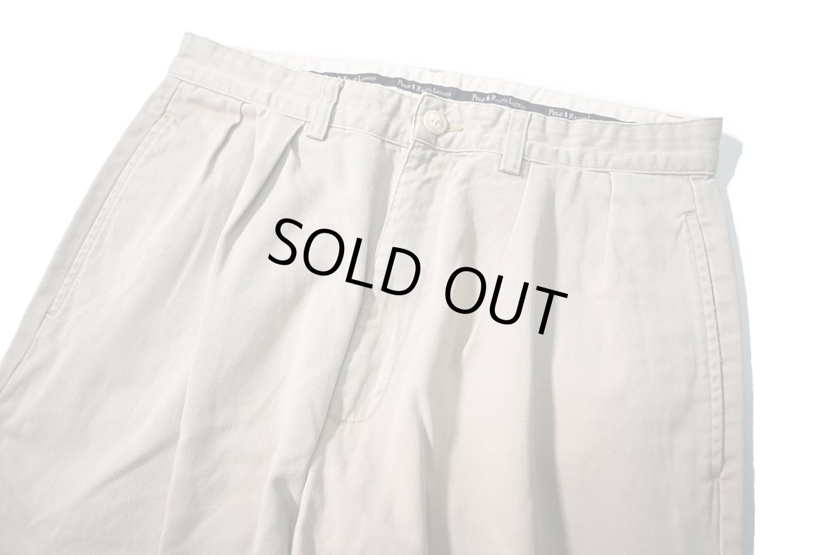 画像2: 90-00s Used Polo Ralph Lauren Andrew Pants Khaki ラルフローレン (2)