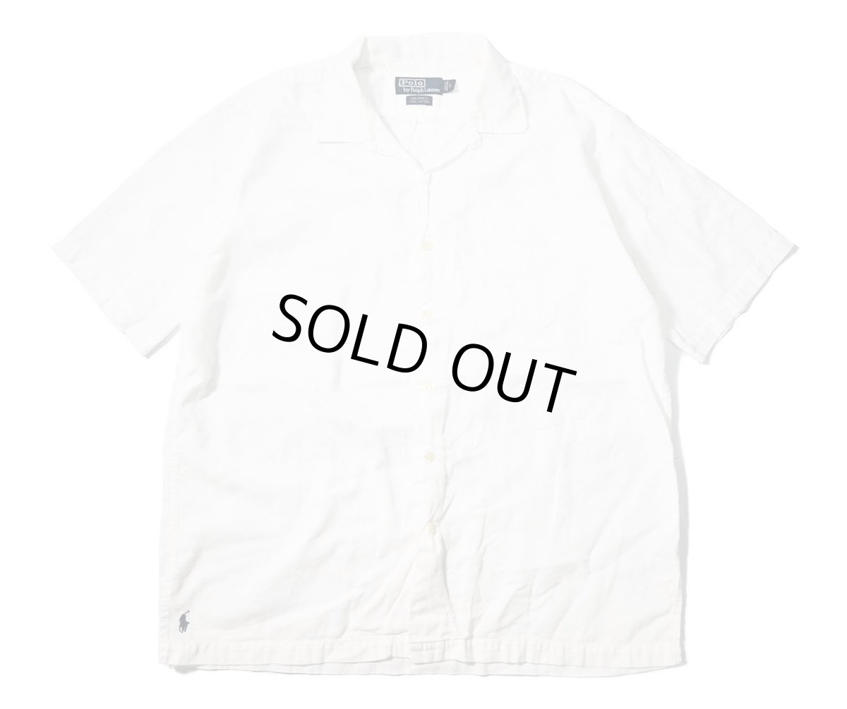 画像1: 90-00s Used Polo Ralph Lauren Open Collar Shirt "Caldwell" (1)