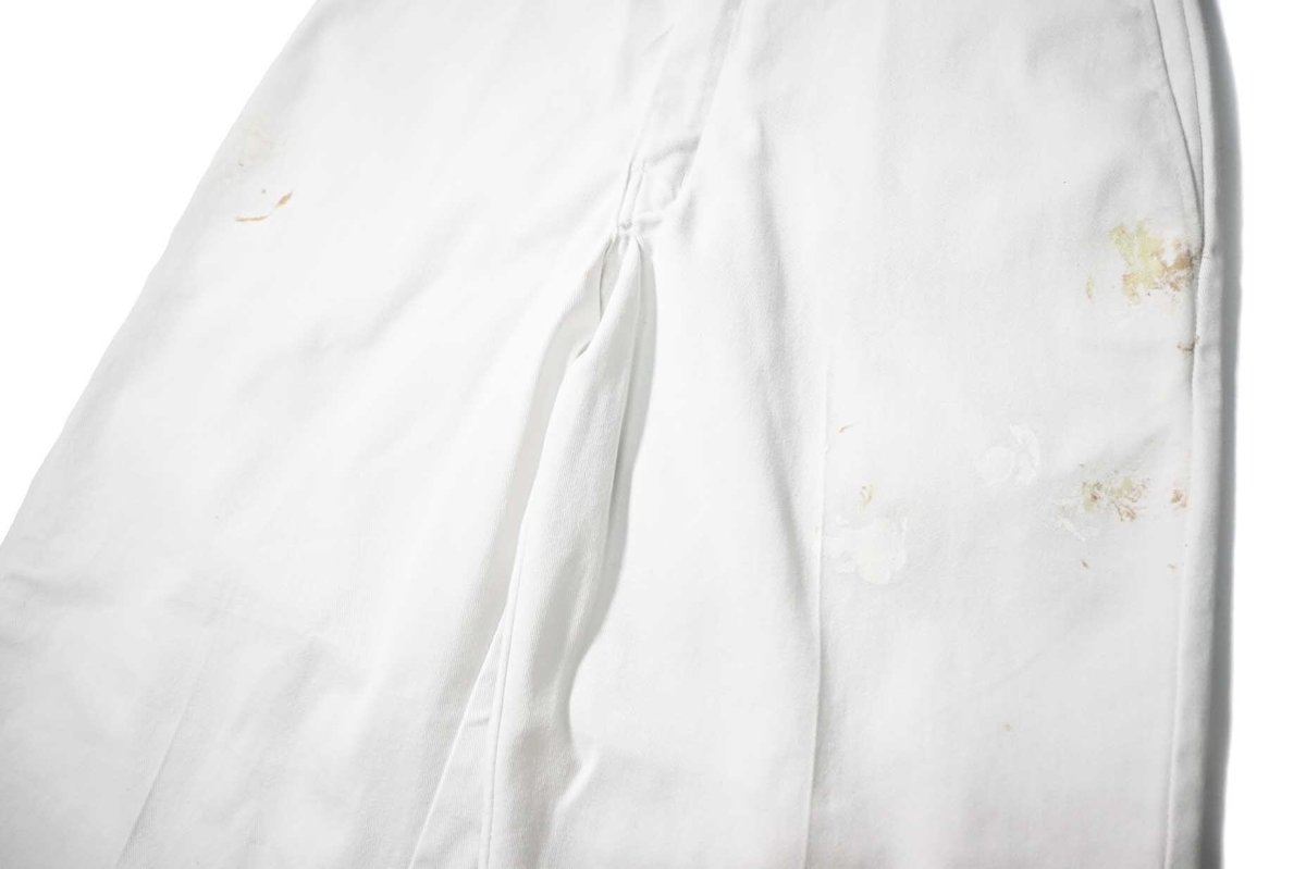 画像4: Used Dickies 874 Painted Work Pants White (4)