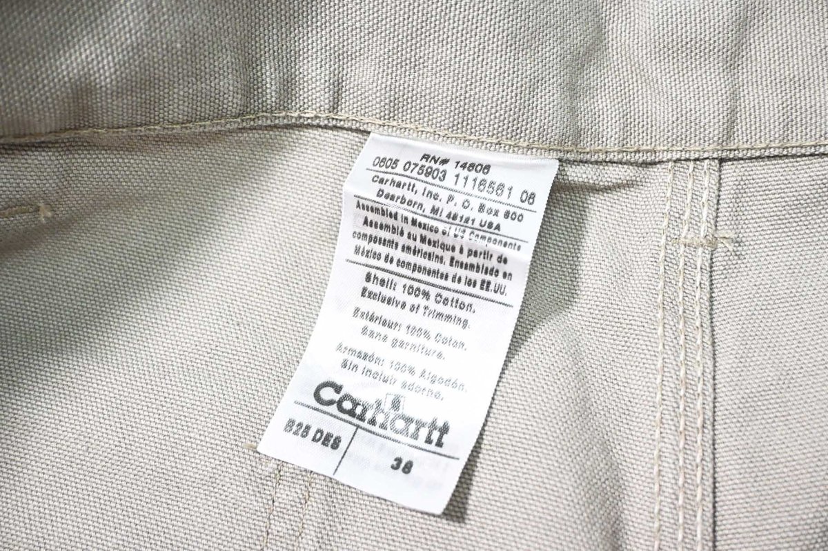 画像6: 05' Deadstock Carhartt Duck Work Shorts Desert (6)