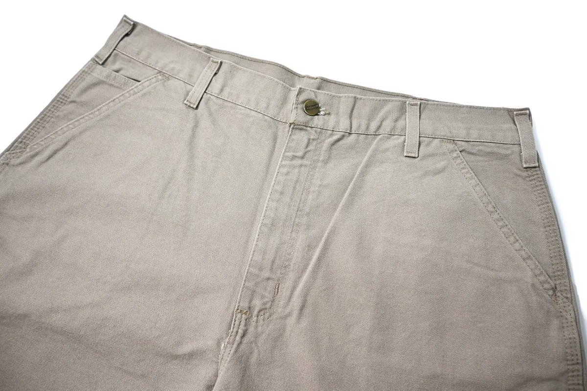 画像2: 05' Deadstock Carhartt Duck Work Shorts Desert (2)