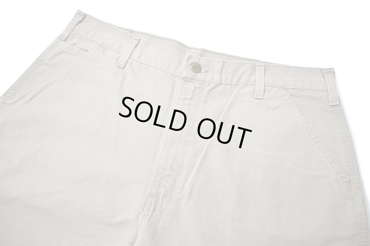 画像2: 05' Deadstock Carhartt Duck Work Shorts Desert (2)