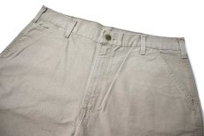 画像2: 05' Deadstock Carhartt Duck Work Shorts Desert (2)