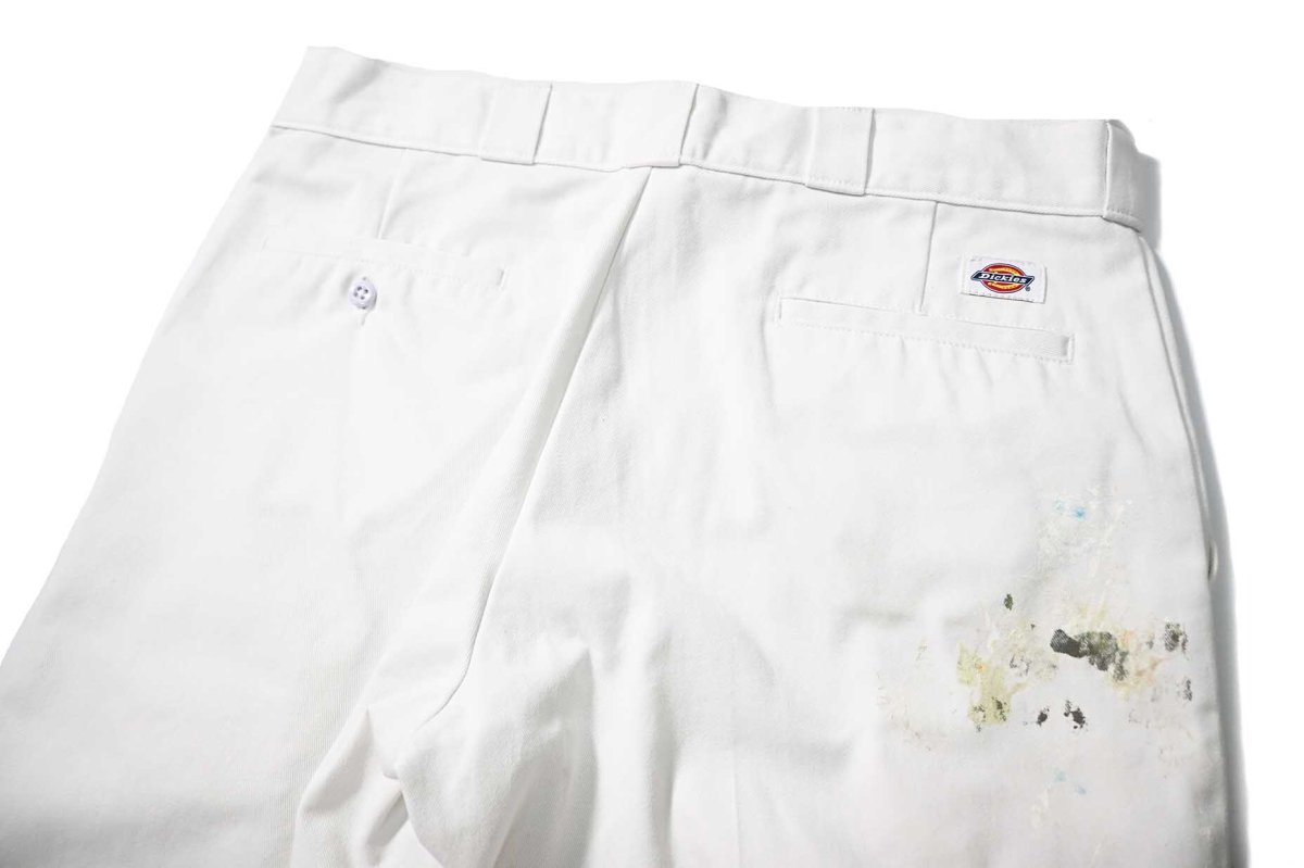 画像5: Used Dickies 874 Painted Work Pants White (5)