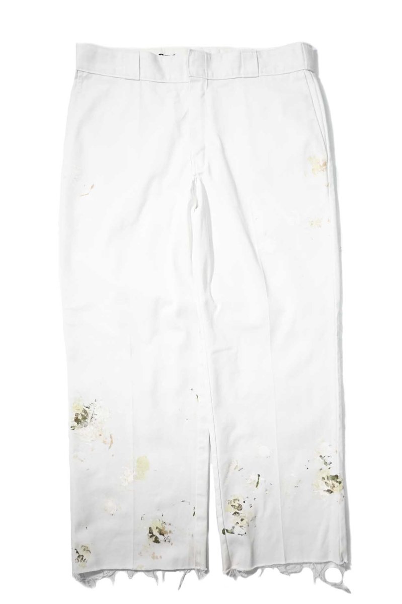 画像1: Used Dickies 874 Painted Work Pants White (1)