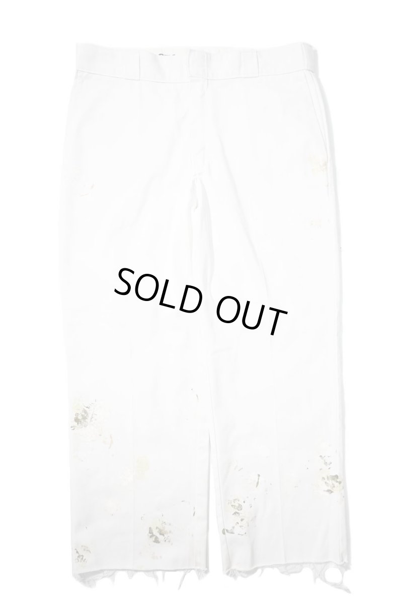 画像1: Used Dickies 874 Painted Work Pants White (1)
