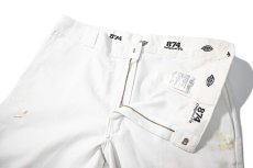 画像6: Used Dickies 874 Painted Work Pants White (6)