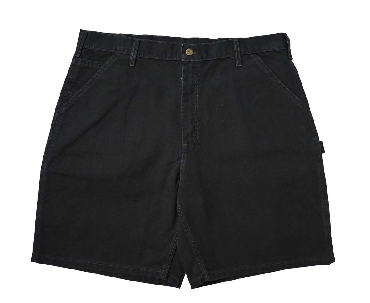 画像1: 07' Deadstock Carhartt Duck Work Shorts Black (1)