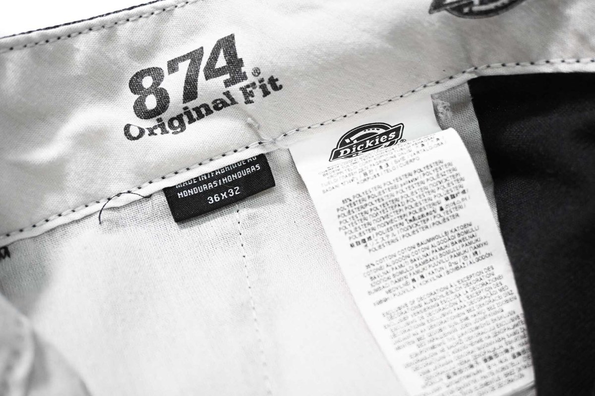 画像8: Used Dickies 874 Flex Painted Work Pants Black (8)