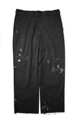 画像1: Used Dickies 874 Flex Painted Work Pants Black (1)